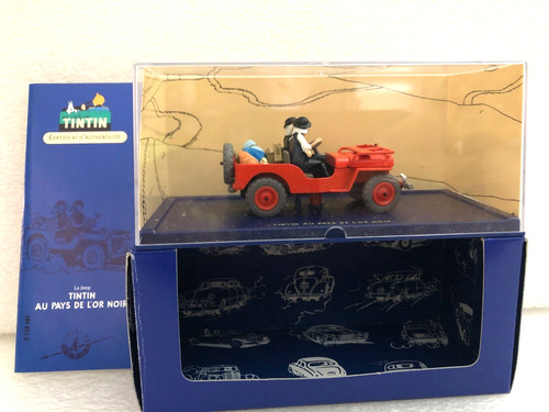 Figurine voiture tintin - figurine-, tintin-