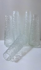 5 Tulipes  Ancienne En Verre