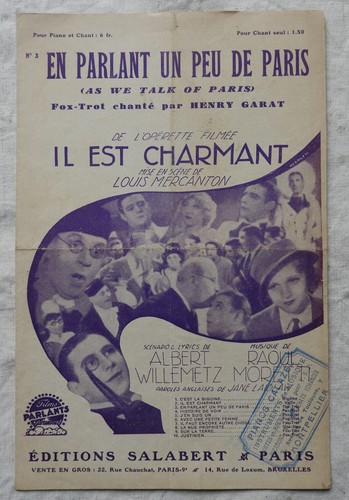 Partition ancienne opérette - ancienne, "