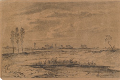 Dessin paysage xixe début - paysage,