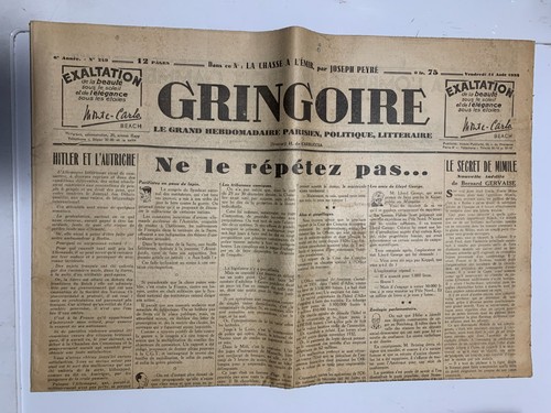 Journal gringoire du - journal,