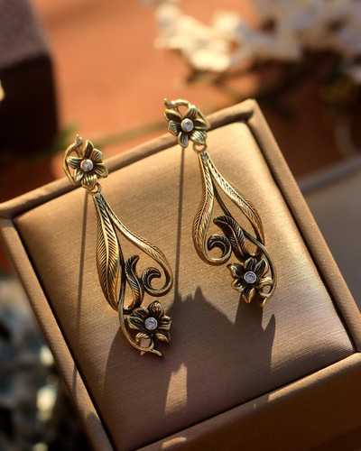 Boucles oreilles clous doré - clous,
