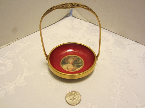 Antique brass basket handled - antique,