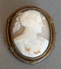 Superbe Ancien Camée Coquille