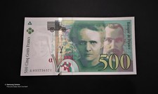 Billet De Banque : 500fr P&M Curie NEUF Jamais Circulé Très Craquant 0 Epinglage