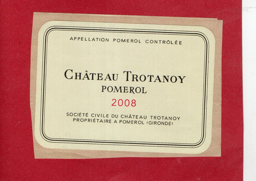 Pomerol etiquette contre - pomerol,
