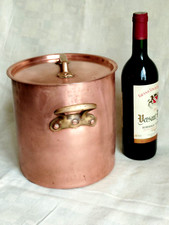 Marmite à soupe ancienne cuivre Martelé, 20CM, Soup pot french copper vers 1910
