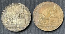Lot 5 Décimes Régénération Française 1793 A An 2