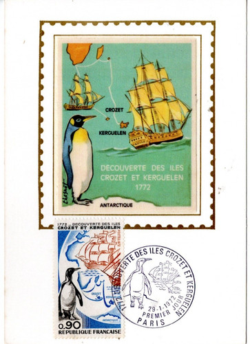 1704 fdc carte 1er - carte, sur