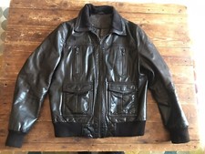 Blouson Cuir Marron Redskins