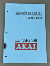 Akai AM-2600 Service Manual/