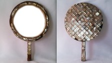 ANCIEN MIROIR FACE À MAIN