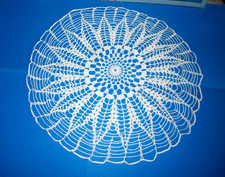 grand napperon rond , coton