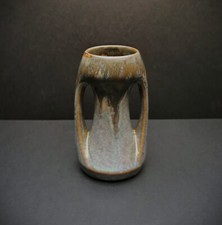 Ancien vase à 2 anses en grès flammé Art Nouveau / Déco Denbac Denert & Balichon
