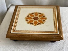 Dessous de Plat MUSICAL Céramique Vintage 1950 Boite à Musique