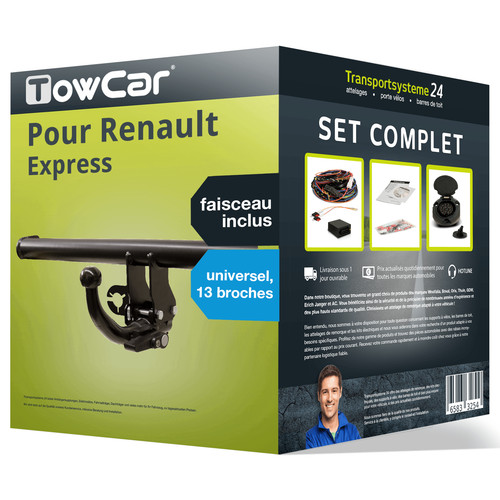 Attelage amovible towcar - amovible, pour