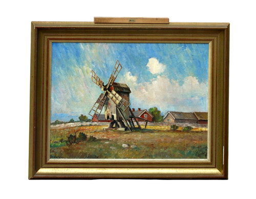 Moulin vent paysage estival - moulin,