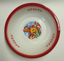 Bassine émaillée rouge