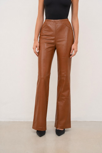 Pantalon femme simili - en, cuir