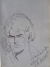 RARE DEDICACE  ANDRE CHERET SUR FEUILLE