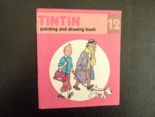 HERGE Tintin album à colorier Painting and drawing book 12 Methuen 1977