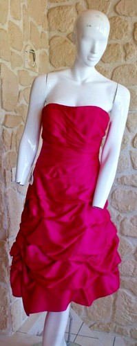 Robe cocktail rose taille
