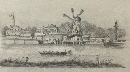 Moulin aviron dessin - moulin, original