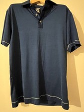 Lot 2 polos homme Footjoy golf bleu et Adidas noir taille M
