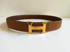 Hermès Vintage H Buckle Reversible Belt #78 – Excellent Condition + Original Box