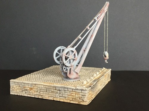 Grue quai avec chargement - de,