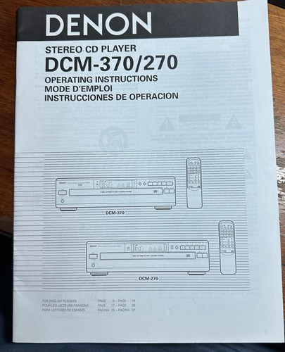 Denon dcm 370 - stereo, cd