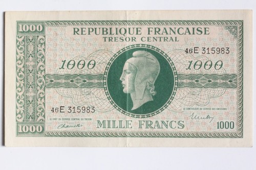 Billet 1000 francs marianne - billet,