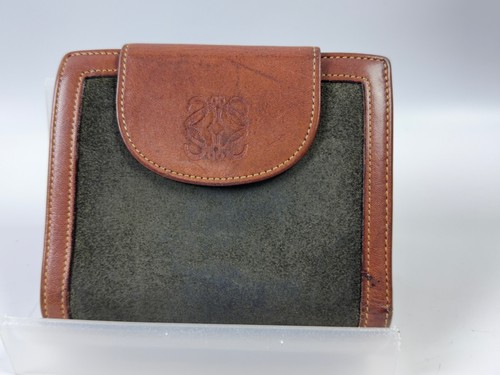 Loewe brown hard suede leather - loewe,