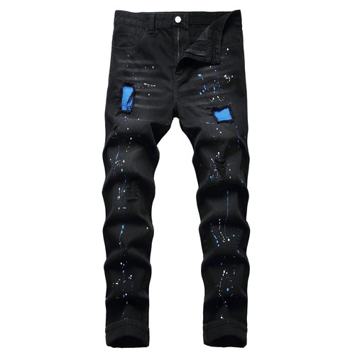 Jean déchiré pour homme - déchiré,