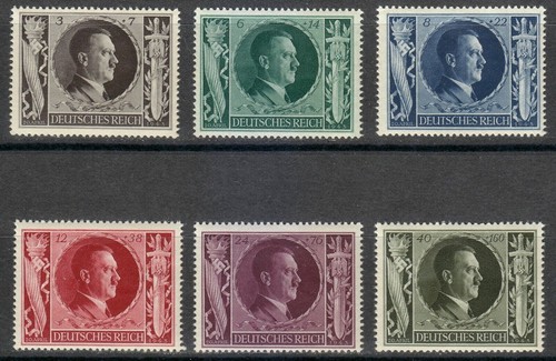 Germany 1943 mnh - mi, 844-849