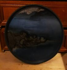 Ethnicraft Plateau de valet en verre organique ardoise