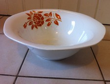 Saladier " décor de fleurs "  Digoin Sarreguemines        AV30N