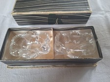 DAUM, SALERON SEL ET POIVRE, CRISTAL, ANNÉES 60'S 