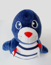 Peluche/Doudou Phoque Navire Bleu Marine Blanc Rouge 20cm  -  Armor Lux Bretagne