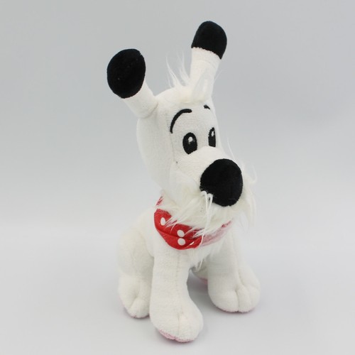 Peluche chien blanc idéfix - peluche,