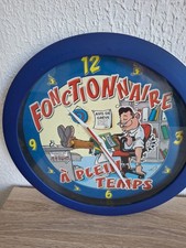 Pendule murale en plastique humoristique