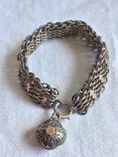 BRACELET ANCIEN ARGENT MAILLE