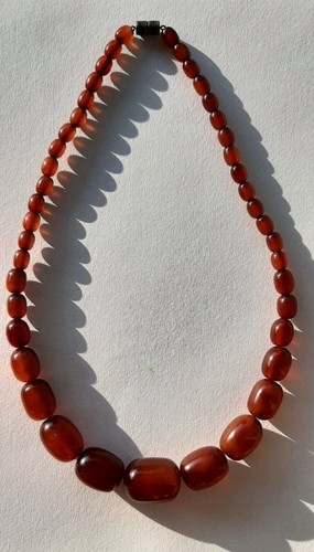 Collier amber bakelite - amber, art