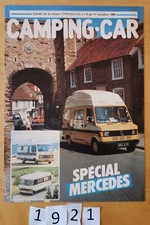 MERCEDES WESTFALIA HYMERMOBIL Extrait CAMPING CAR N°4 10/1985 Fr 4 pages