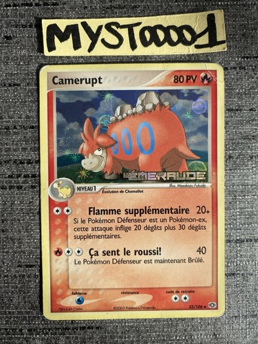 Carte pokemon camerupt - carte, 23/106
