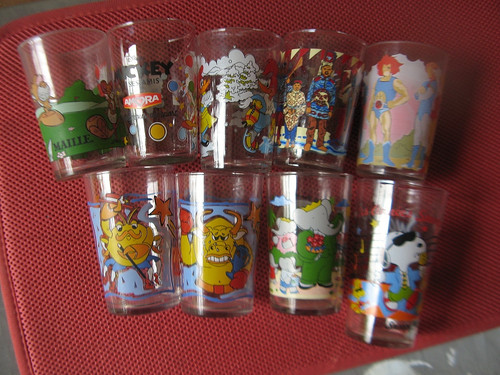 633 lot de - verres, a