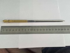 ANCIEN COUPE PAPIER OUVRE LETTRE EN MÉTAL DORÉ