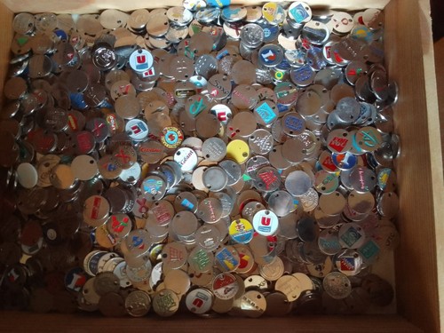 Lot jetons de - caddie, en