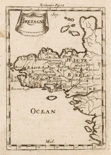 Bretagne carte ancienne - bretagne,