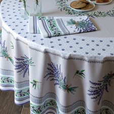 Nappe ronde coton Enduit